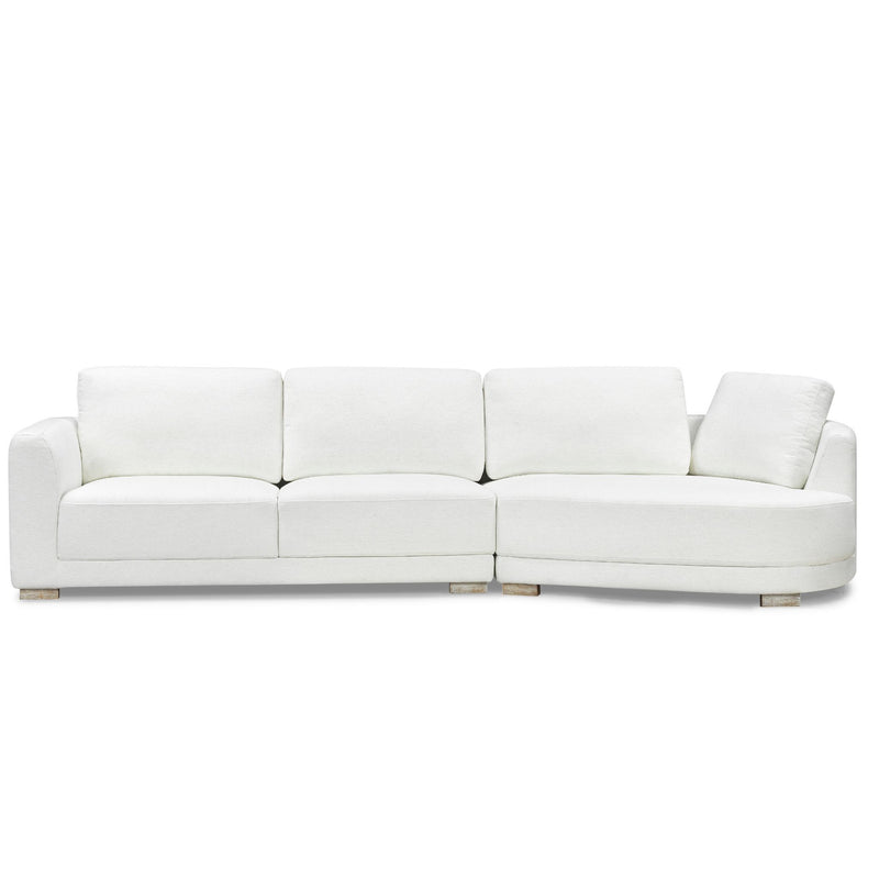 Juliette Sectional sectional sofa, side profile showing frame depth