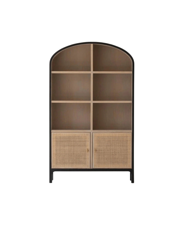 Alessio Bookcase & Tall Cabinet natural