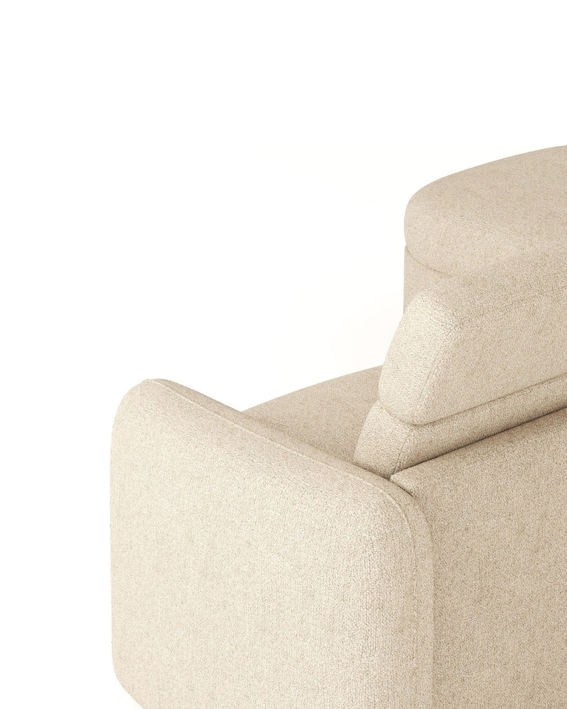 Araam Sectional left-facing back