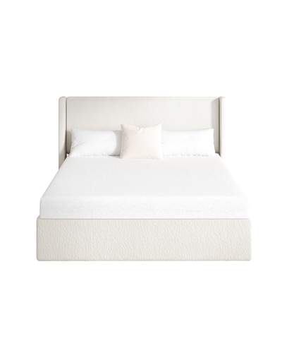 Aura Lift Up Storage Bed cream-linen main