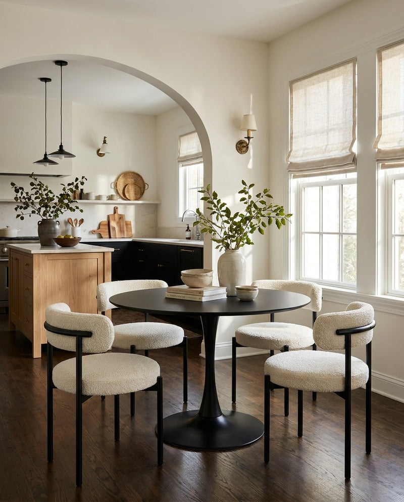 Blanco Black Dining Table lifestyle
