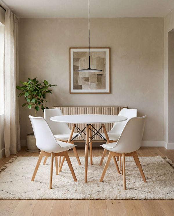 Eiffel White Dining Table lifestyle