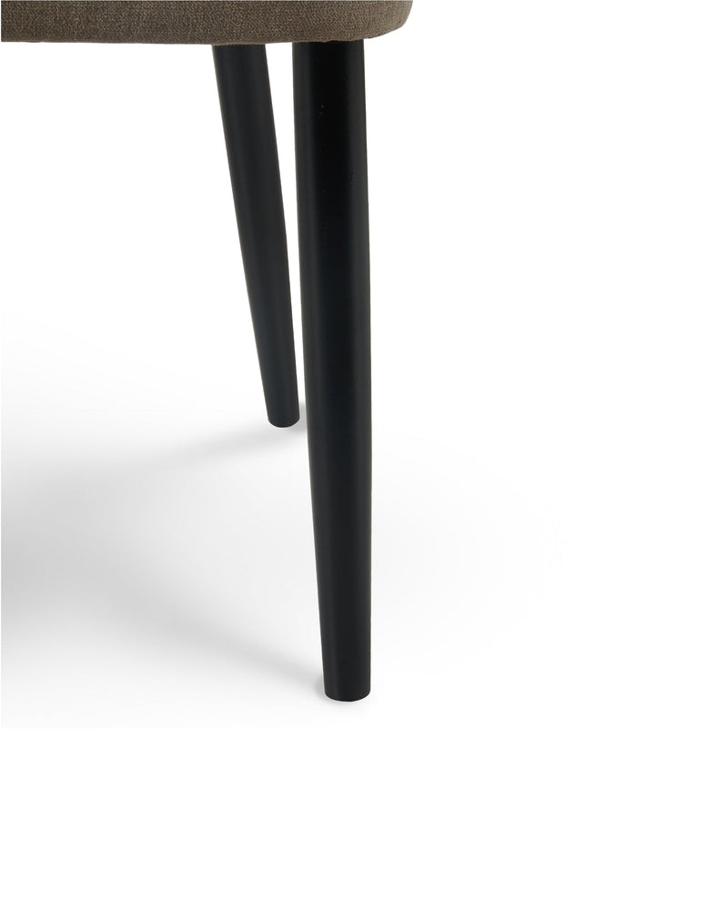 Capri Dining Chair olivewood closeup