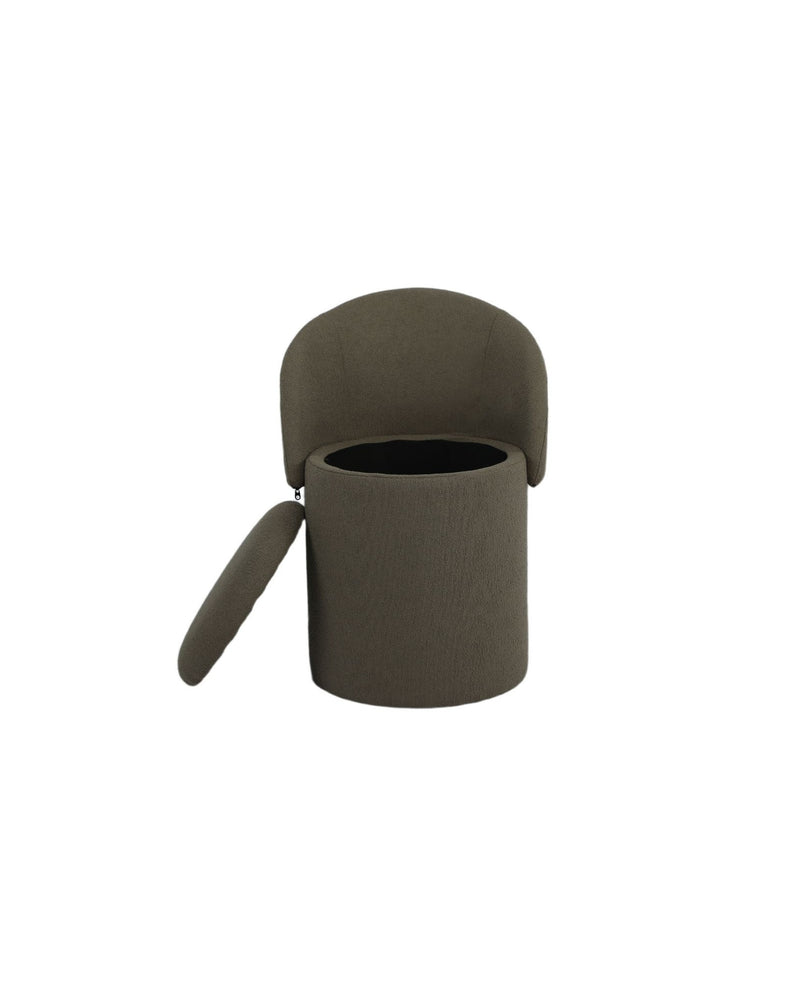 Cloud Ottoman espresso-bean side