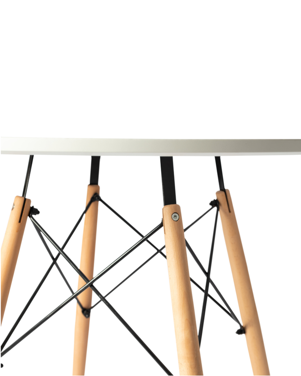 Eiffel White Dining Table natural