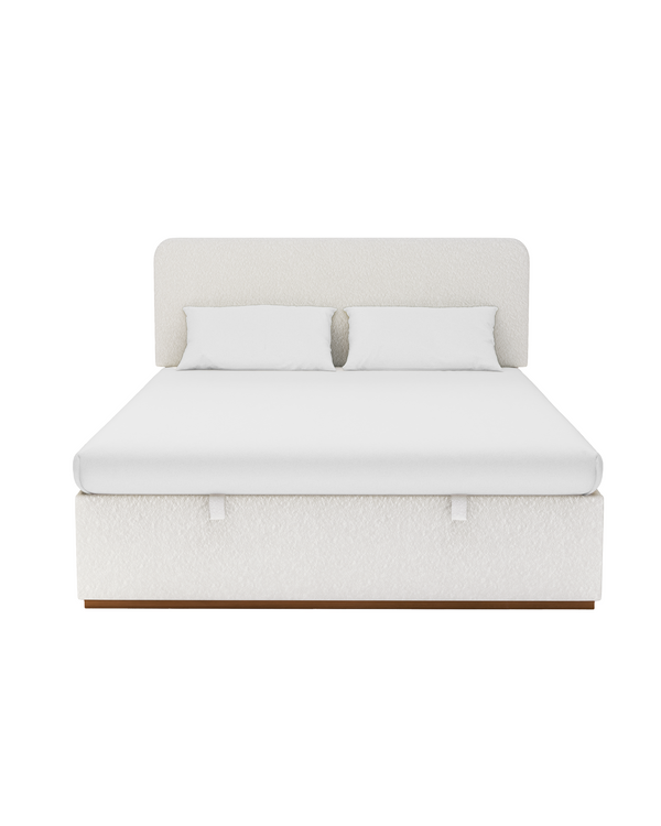 Eira Lift Up Storage Bed cream-marshmallow front