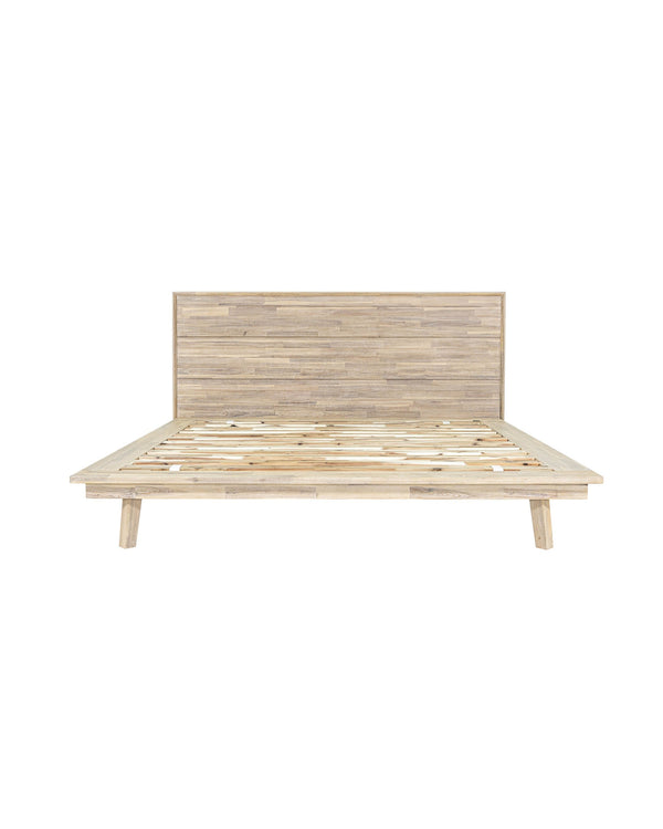 Homestead Bed in Light Driftwood, front view