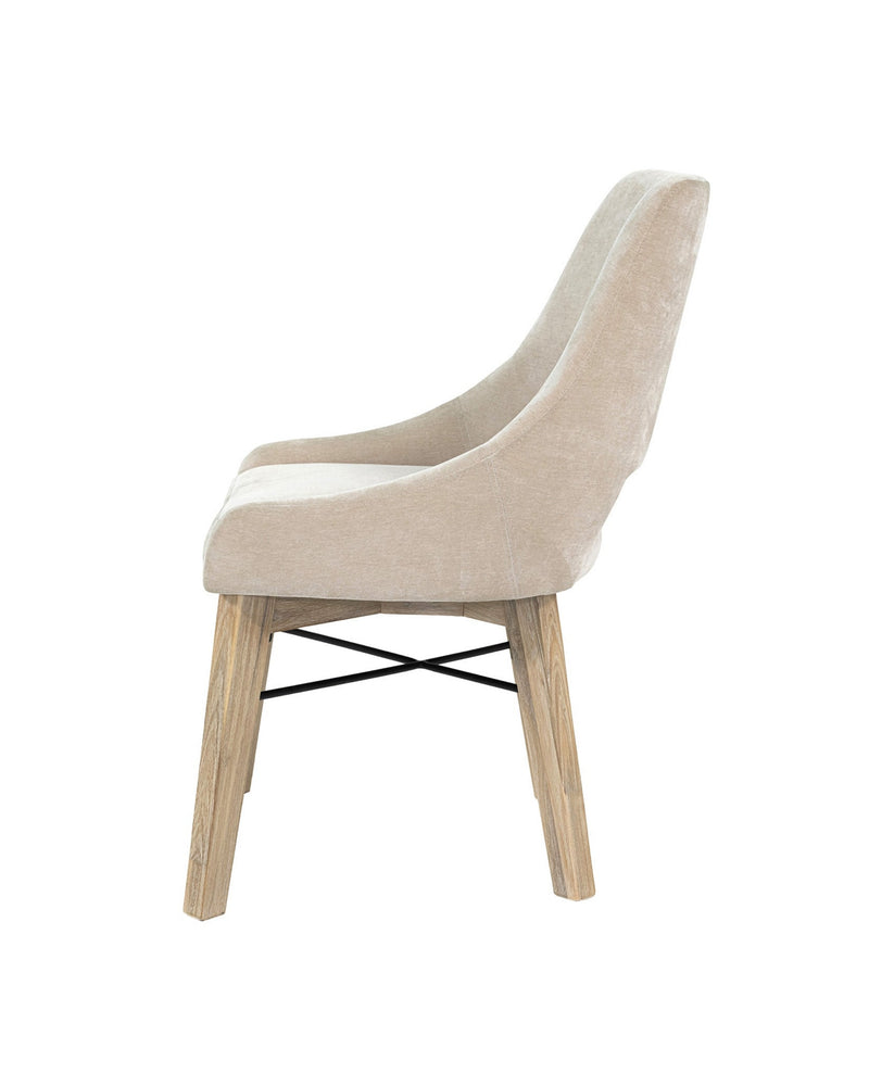 Homestead Chair in Sand / Light Driftwood, side view