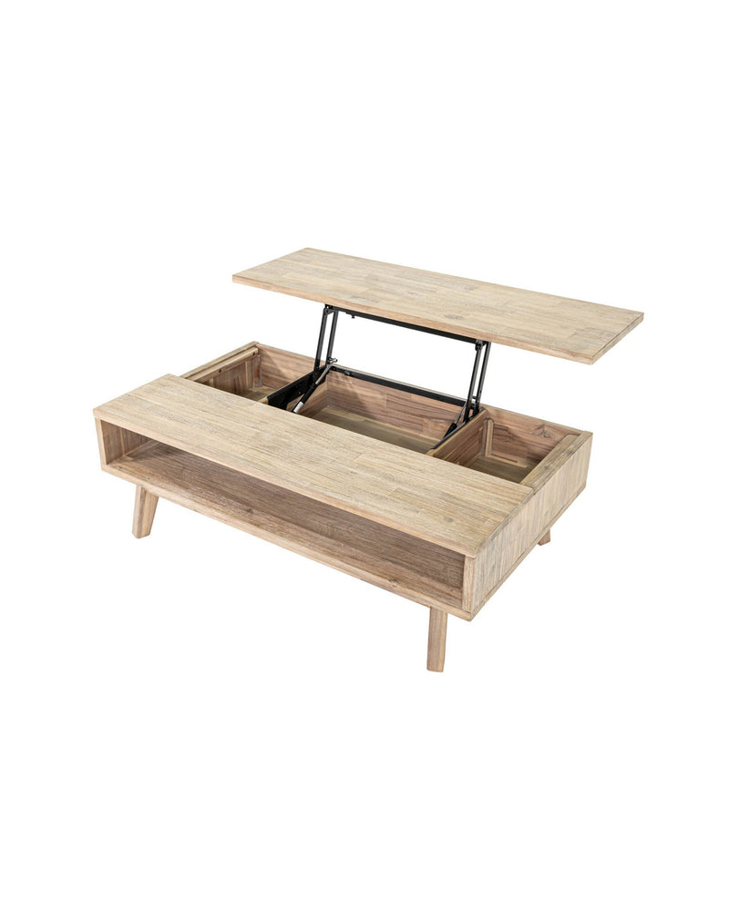 Homestead Coffee Table in Light Driftwood, close-up detail
