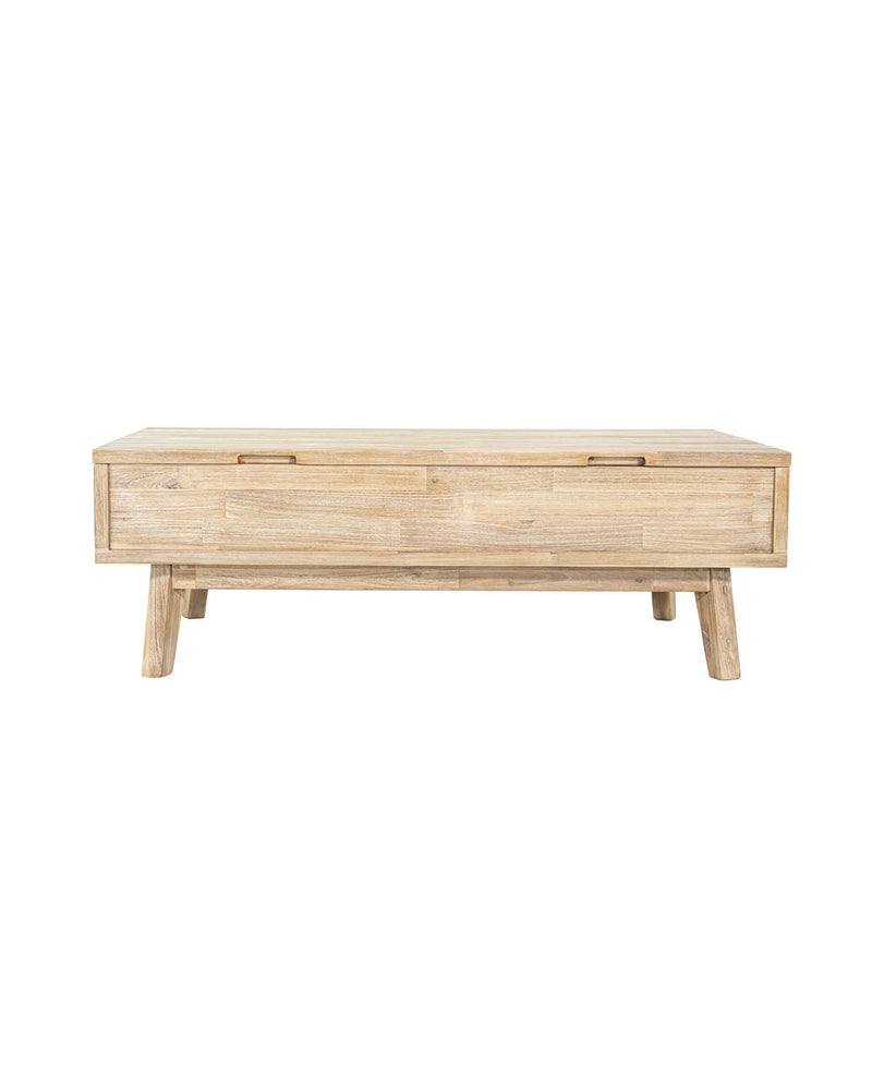 Homestead Coffee Table in Light Driftwood, front view