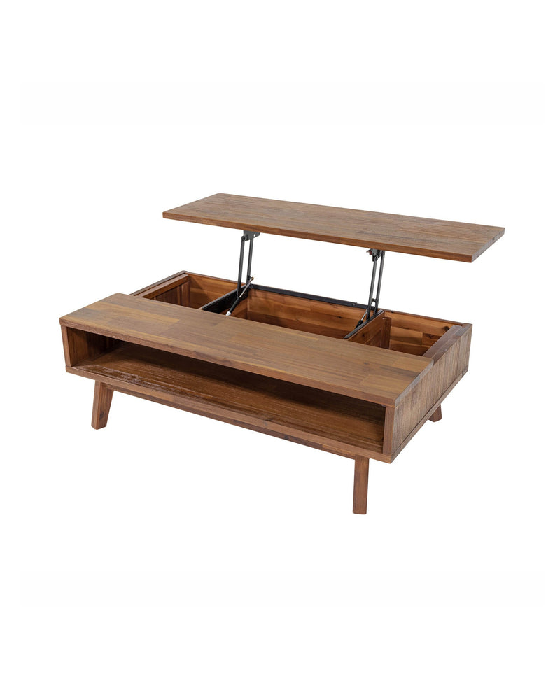 Homestead Coffee Table in Warm Pecan, three-quarter view