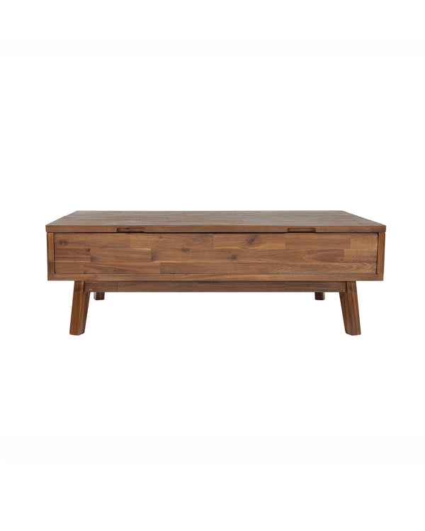 Homestead Coffee Table in Warm Pecan, side view