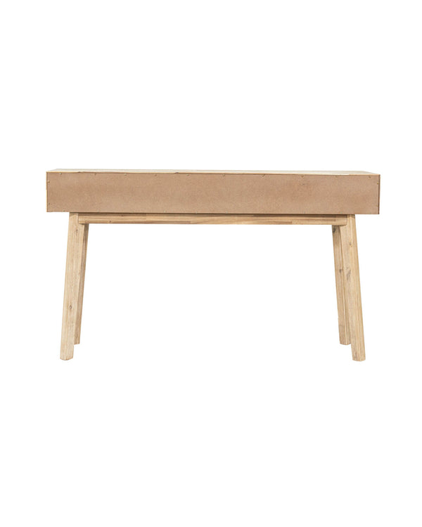 Homestead Console in Light Driftwood, rear view