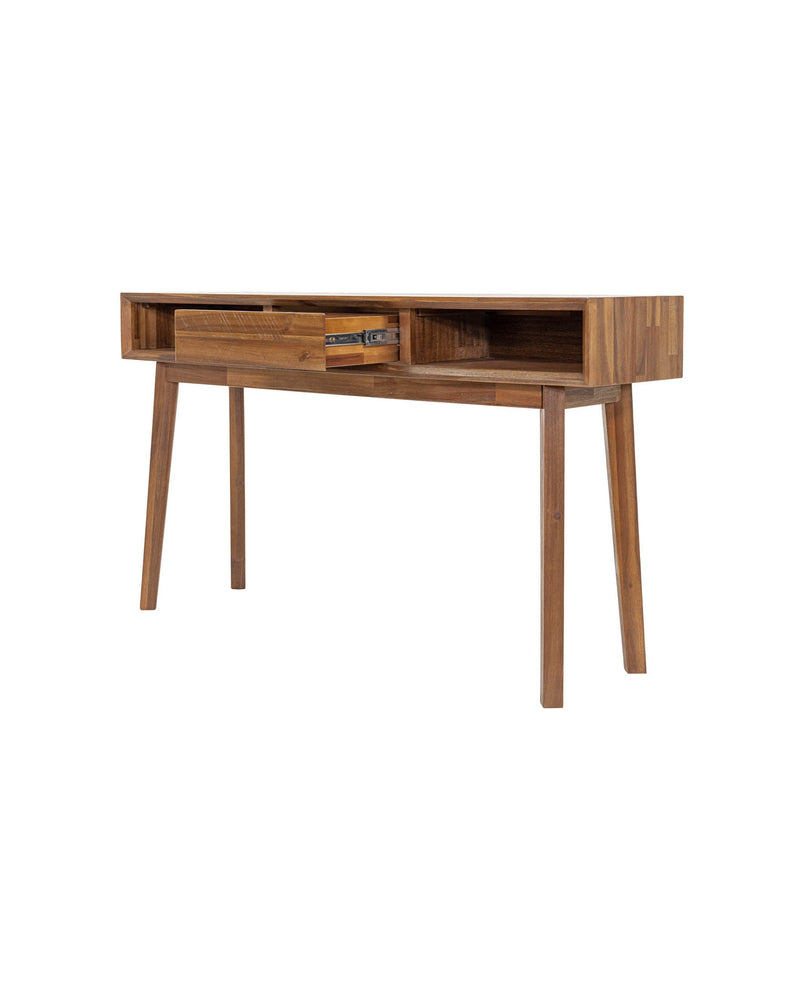 Homestead Console in Warm Pecan, close-up detail
