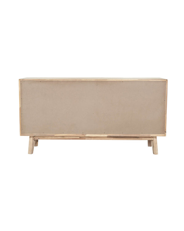 Homestead Dresser in Light Driftwood, rear view