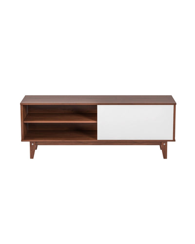 Aykah Hora Media Unit, front view with white drawer