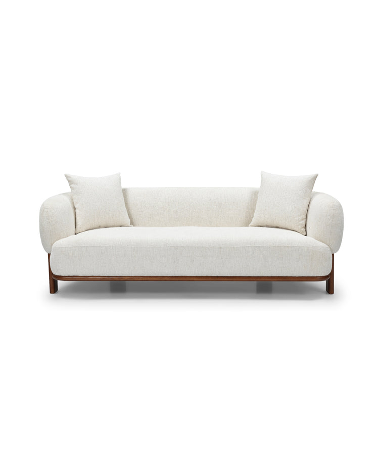 Hugo Sofa in Butter Oat, front view