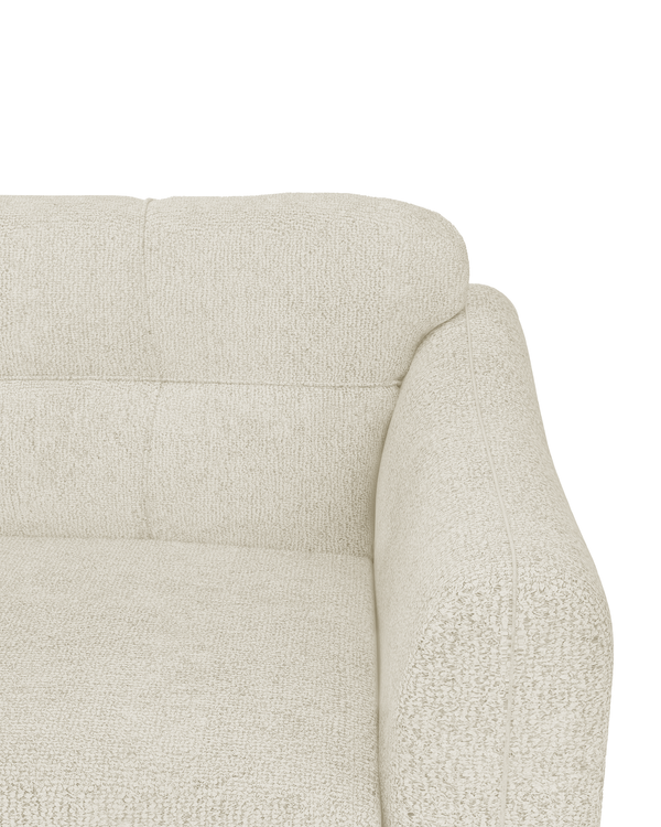Close-up of the upholstered finish on the Juno Sofa