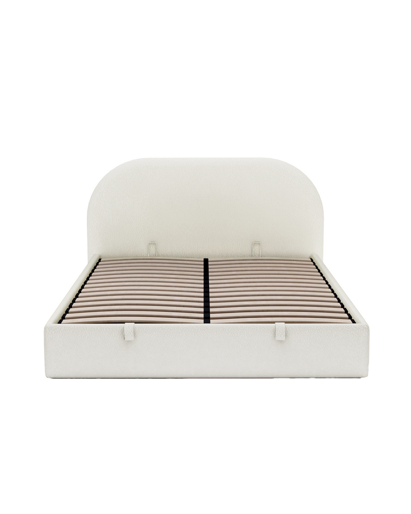 Lunel Lift Up Storage Bed cream-marshmallow 2