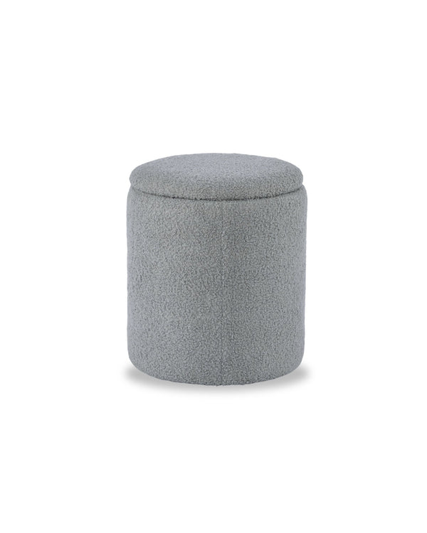 Pouf Ottoman silver-mist front