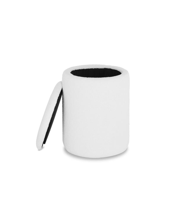 Pouf Ottoman whipped-vanilla angle