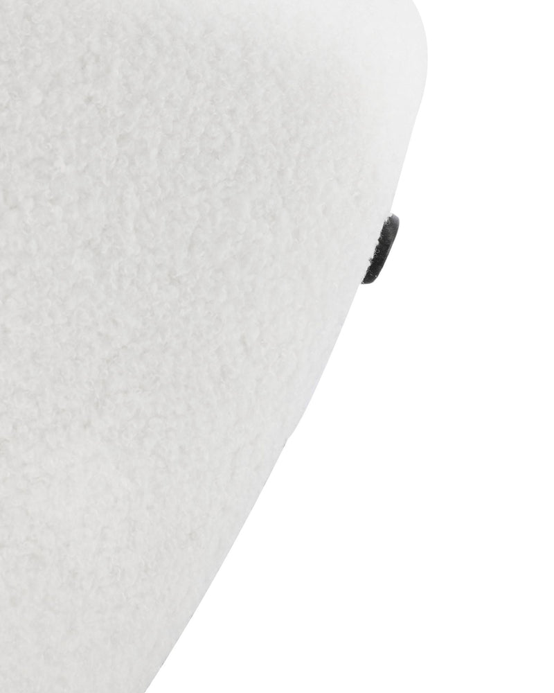 Pouf Ottoman whipped-vanilla side