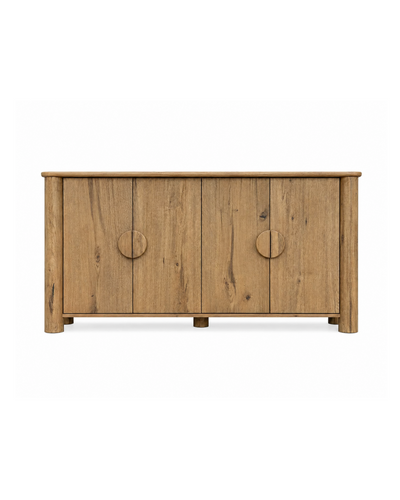 Aykah oak Runa Large Sideboard, front view