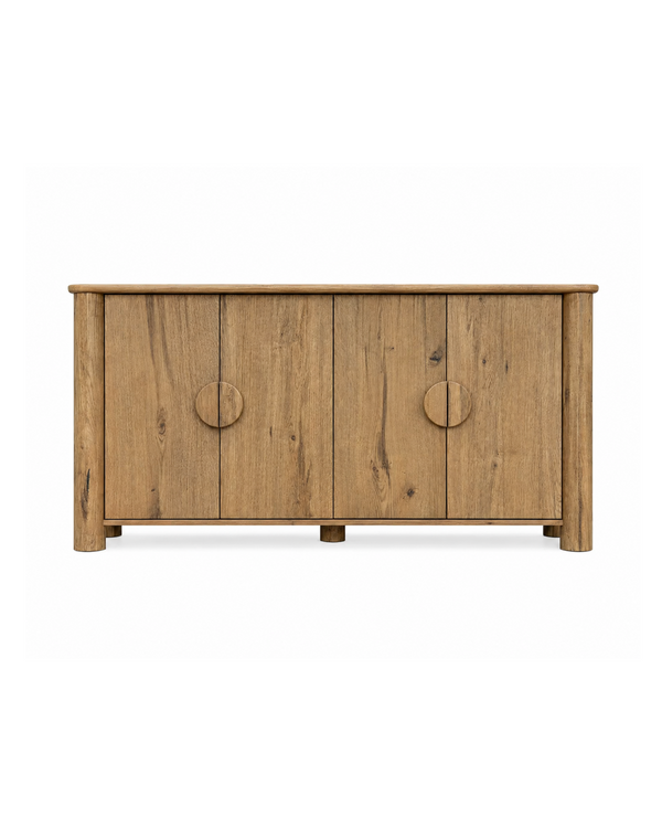 Aykah oak Runa Large Sideboard, front view