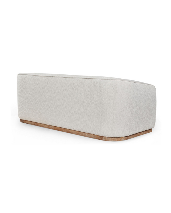 Sorelle Sofa, side profile showing frame depth
