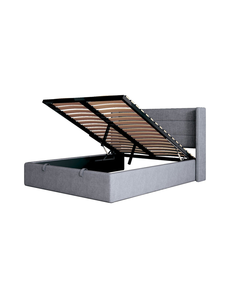 Zir Lift Up Storage Bed Truffle Grey 3