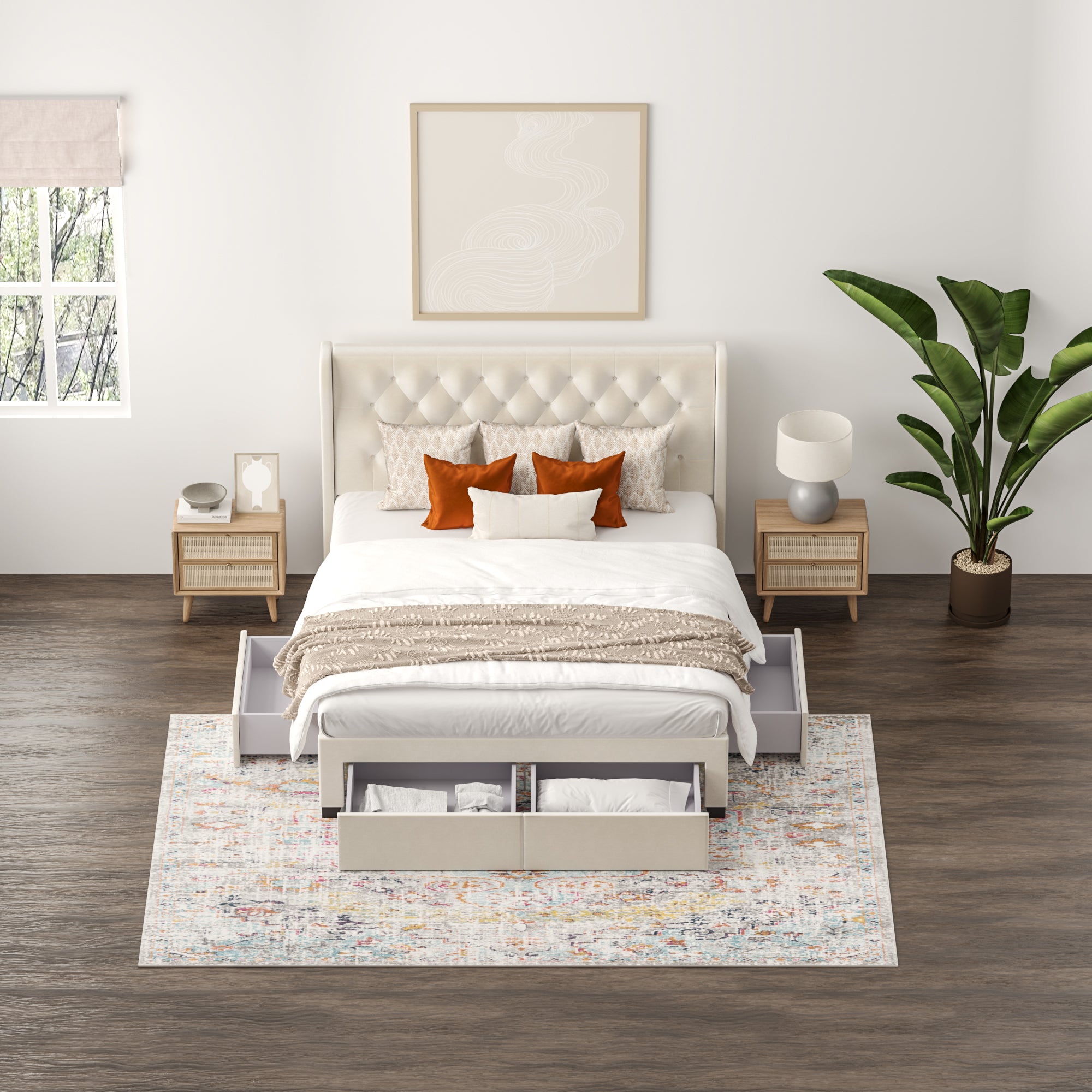 Brittany 4 Drawer Storage Bed aykah
