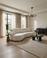 Juliette Sectional sectional sofa in a living room with natural light