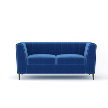 Enigma 2-Seater Loveseat in Blue Velvet