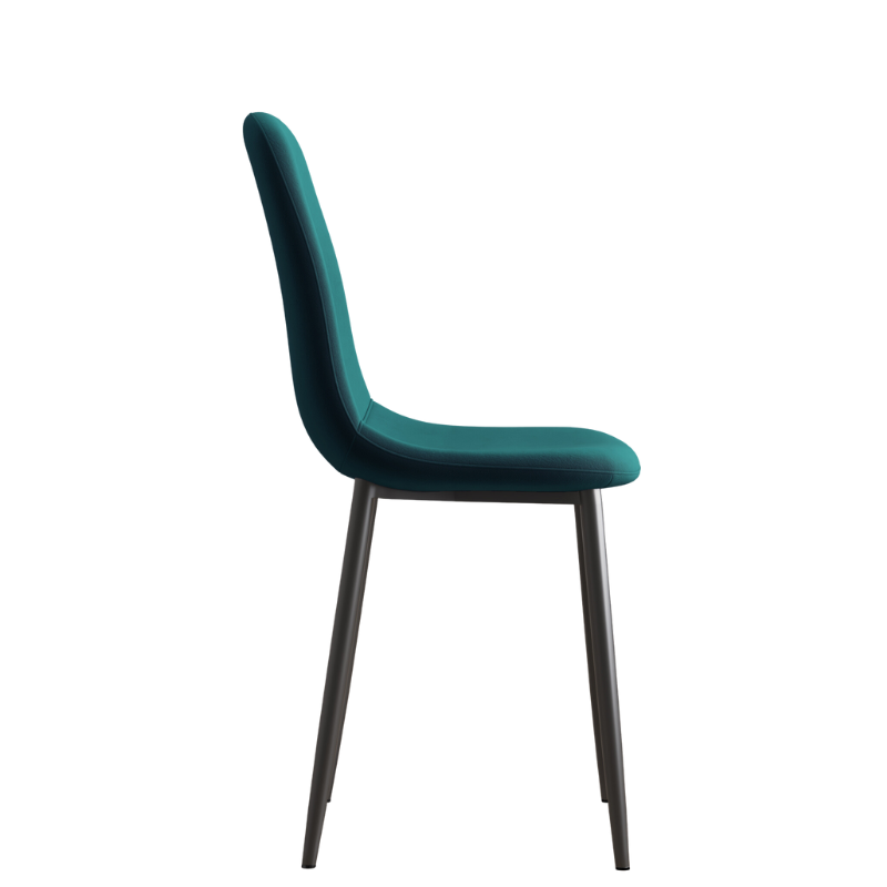 Sera Jade Velvet Chair w/ Black Legs