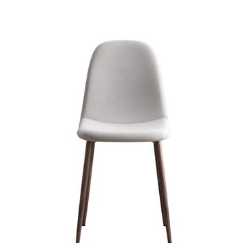 Sera Grey Velvet Chair w/ Oak Legs