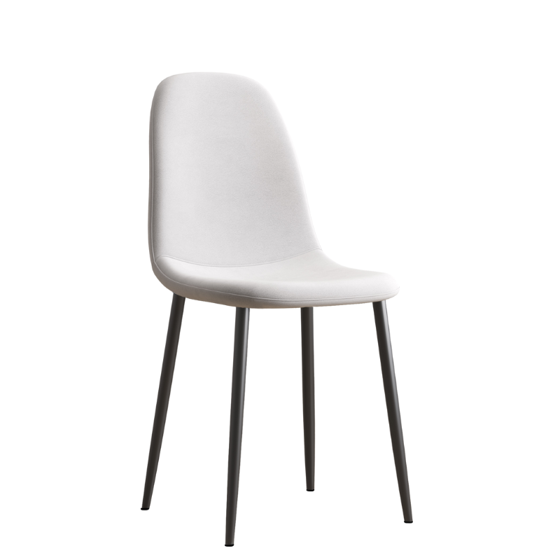 Sera Grey Velvet Chair w/ Black Legs