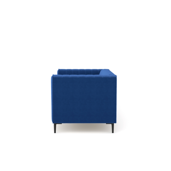 Enigma 3-Seater Sofa in Blue Velvet