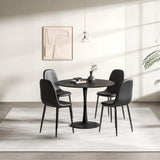 Chaise Sera Noire avec Pieds Noirs