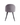 Alan Velvet Chair w/ Black Legs grey