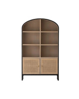 Alessio Bookcase & Tall Cabinet natural