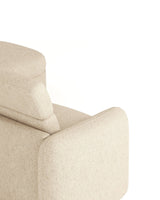 Araam Sectional right-facing, upholstery corner detail