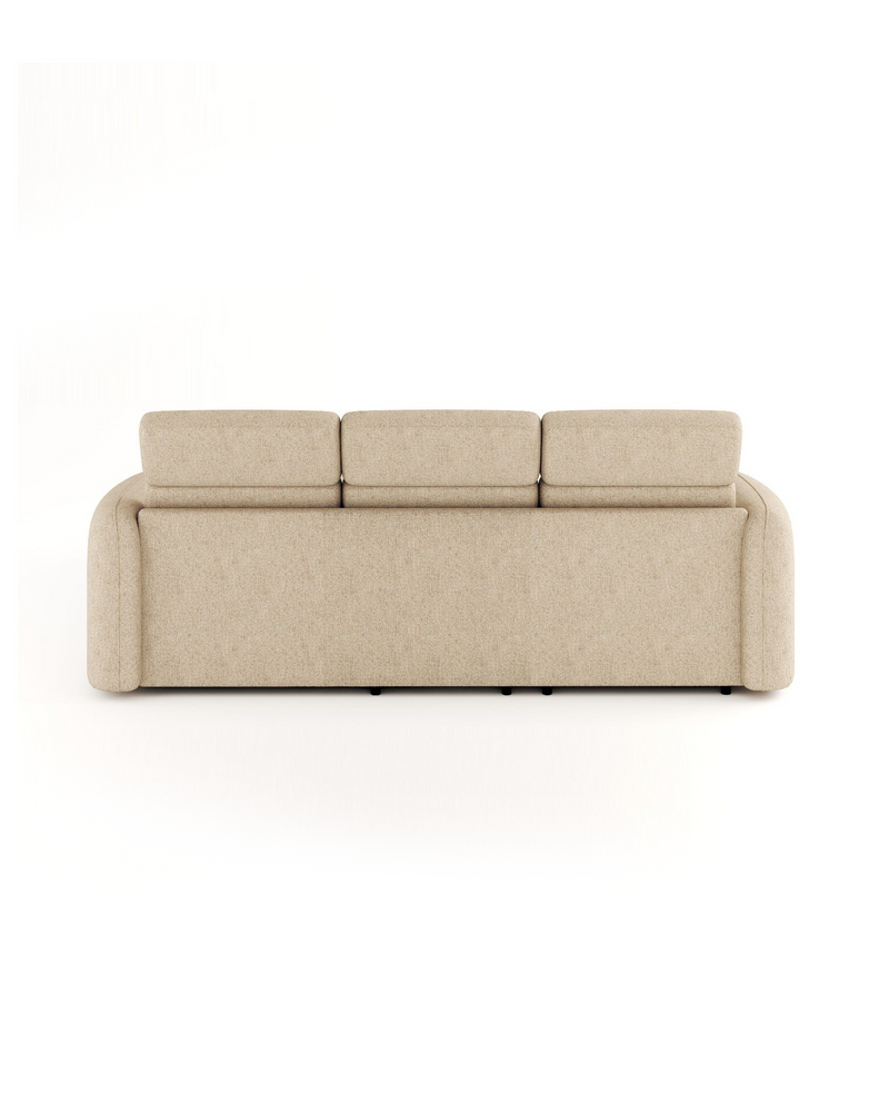 Araam Sectional right-facing, back view