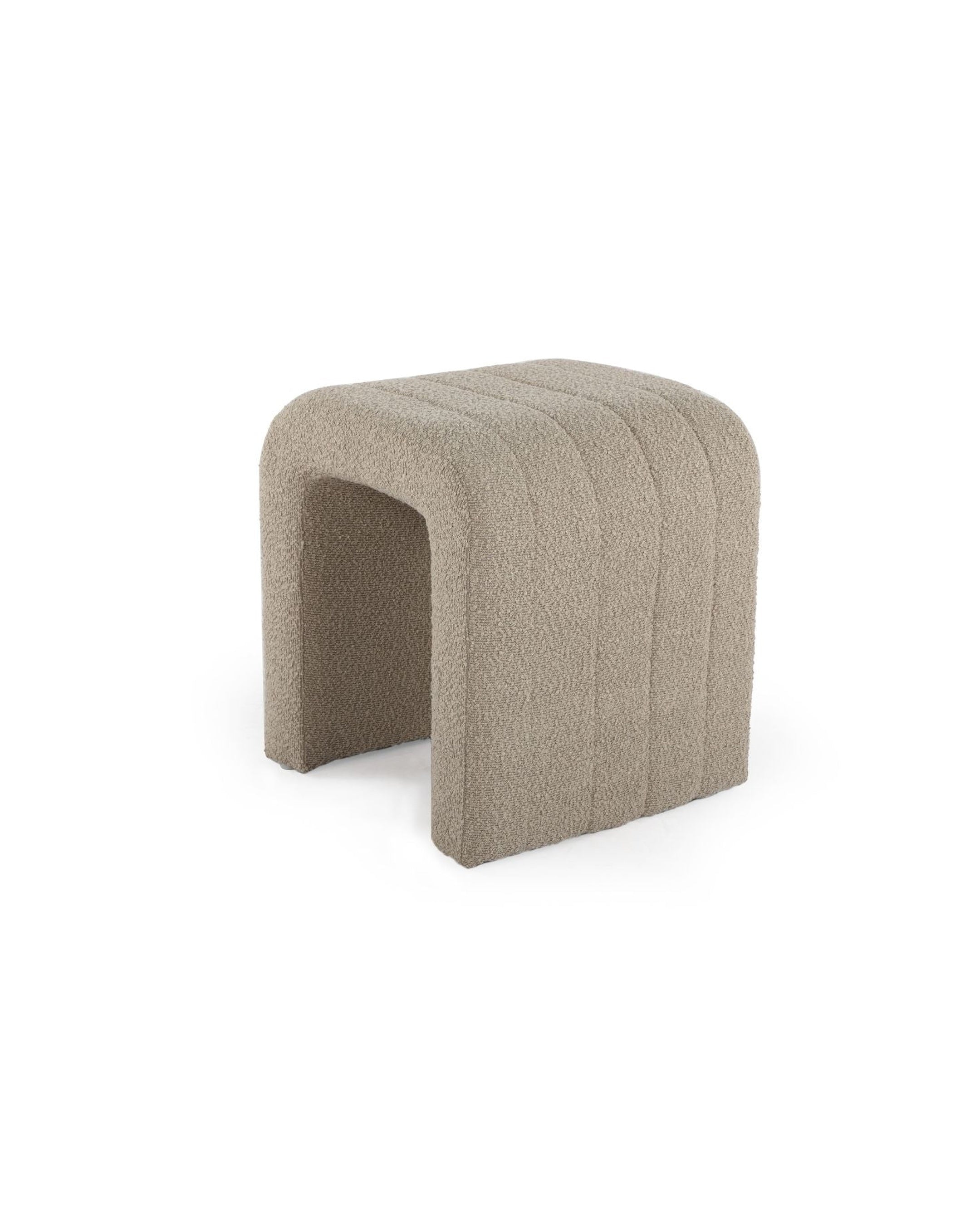 Arc Bench hazelnut-cream front