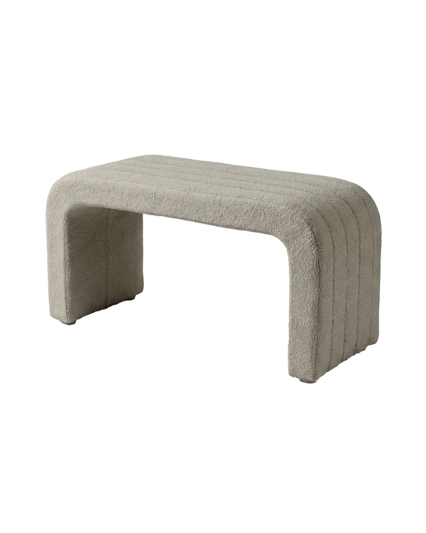 Arc Bench Large hazelnut-cream front