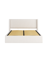 Aura Lift Up Storage Bed butter-cream slats