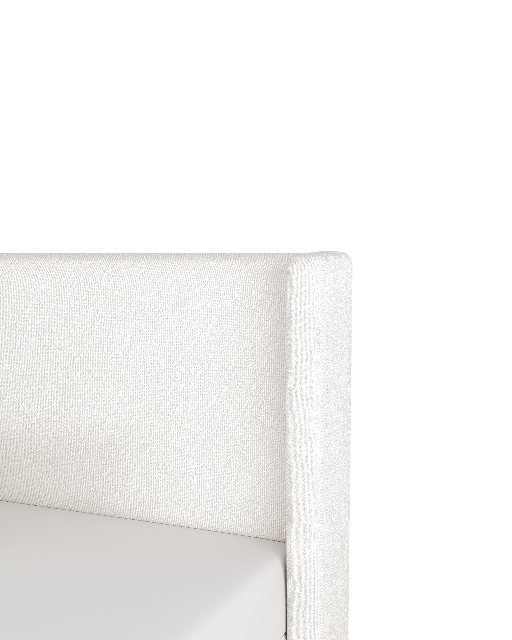 Aura Lift Up Storage Bed butter-cream detail