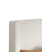 Aura Lift Up Storage Bed cream-linen detail