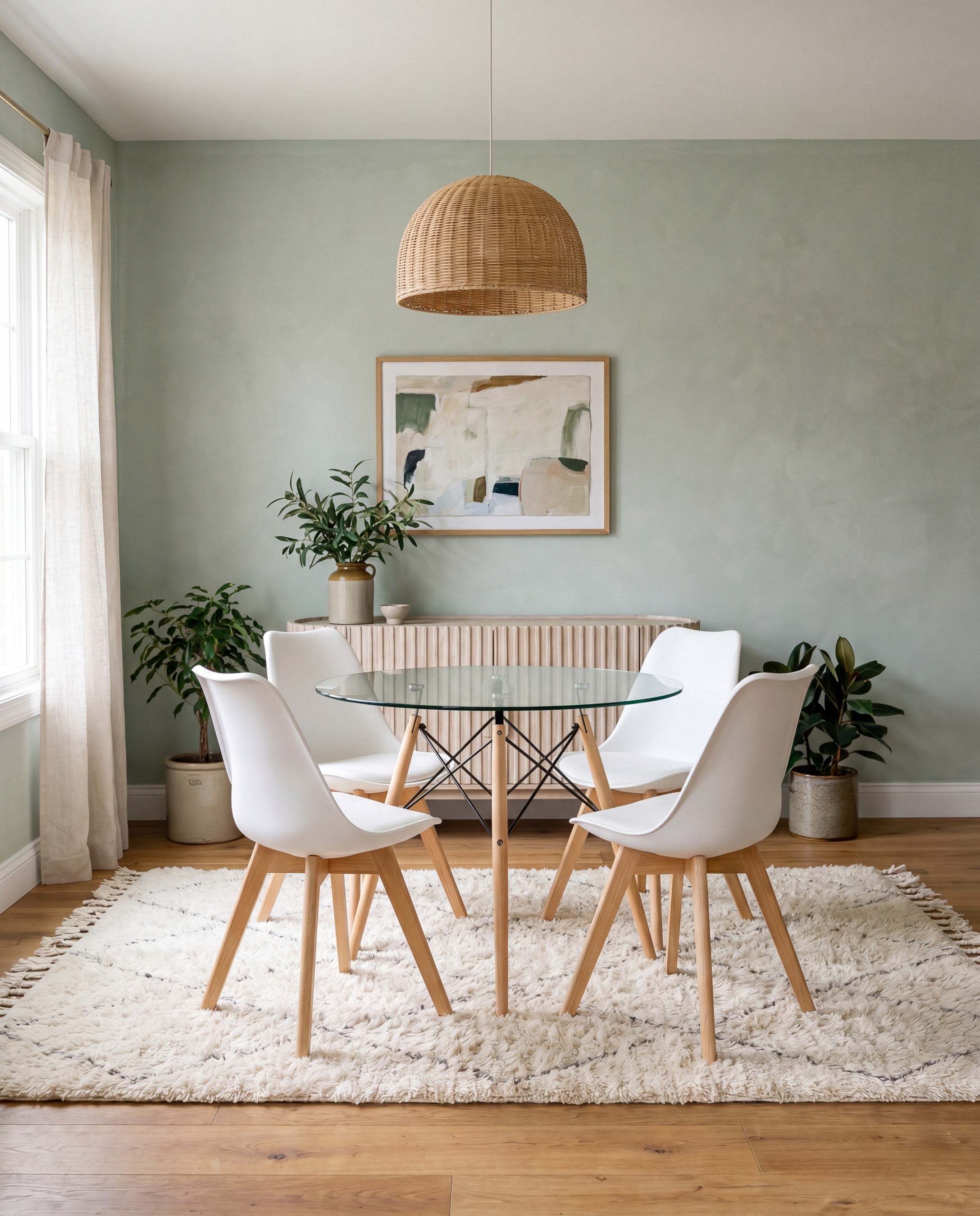 Eiffel Glass Dining Table lifestyle