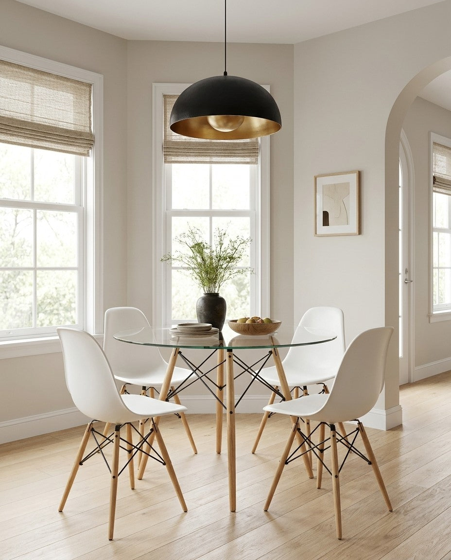 Eiffel Glass Dining Table lifestyle