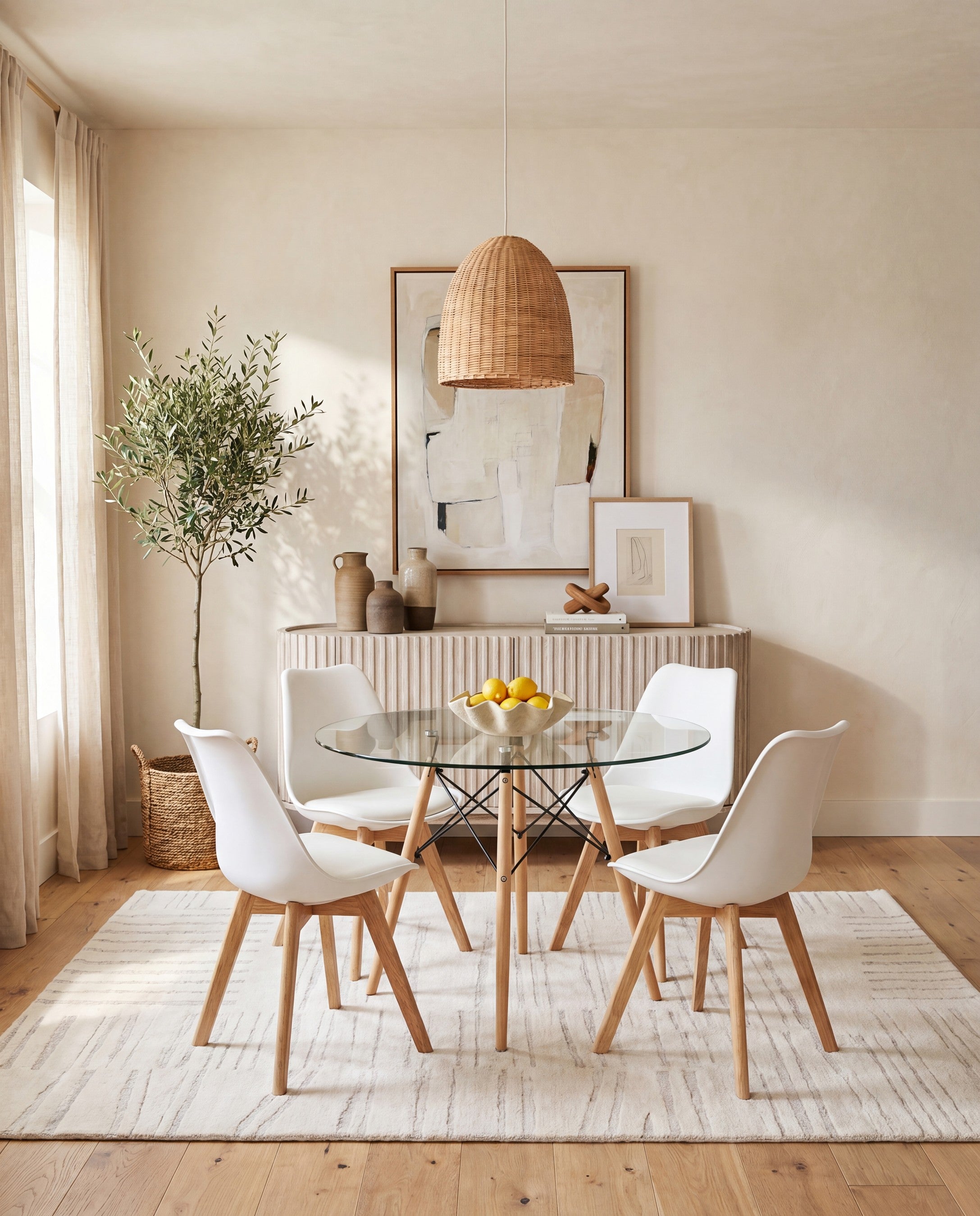 Eiffel Glass Dining Table lifestyle